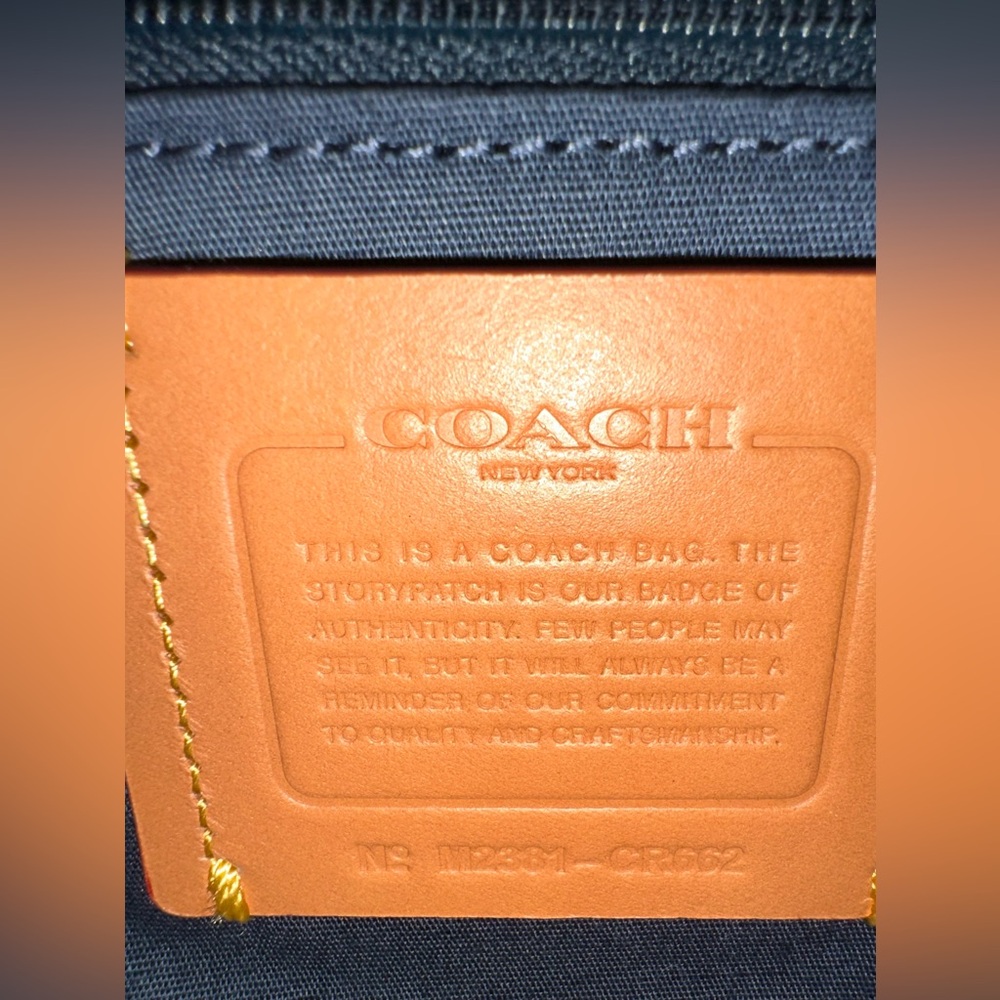 Coach Cassie Mini Blue Denim Crossbody - Picture 8 of 13